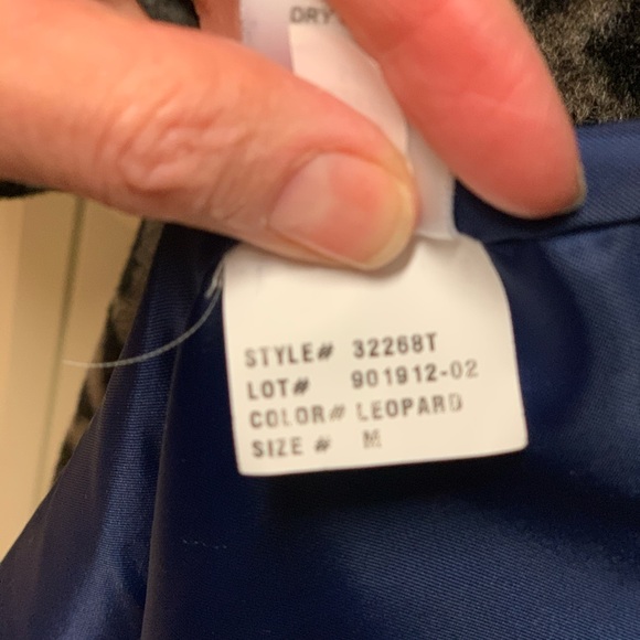 T Tahari Leopard Wrap Coat - Picture 6 of 8